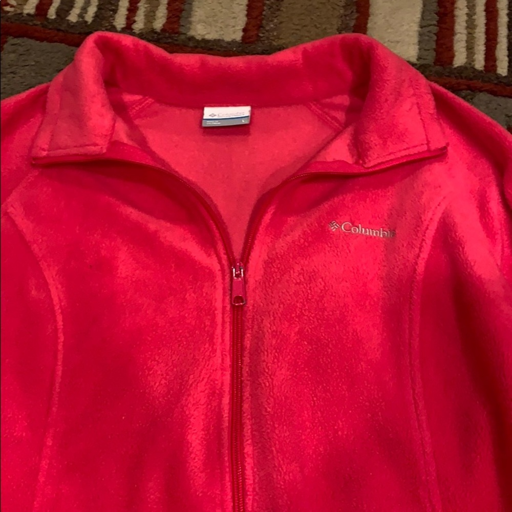 Pink Columbia fleece zip up - Picture 2 of 2